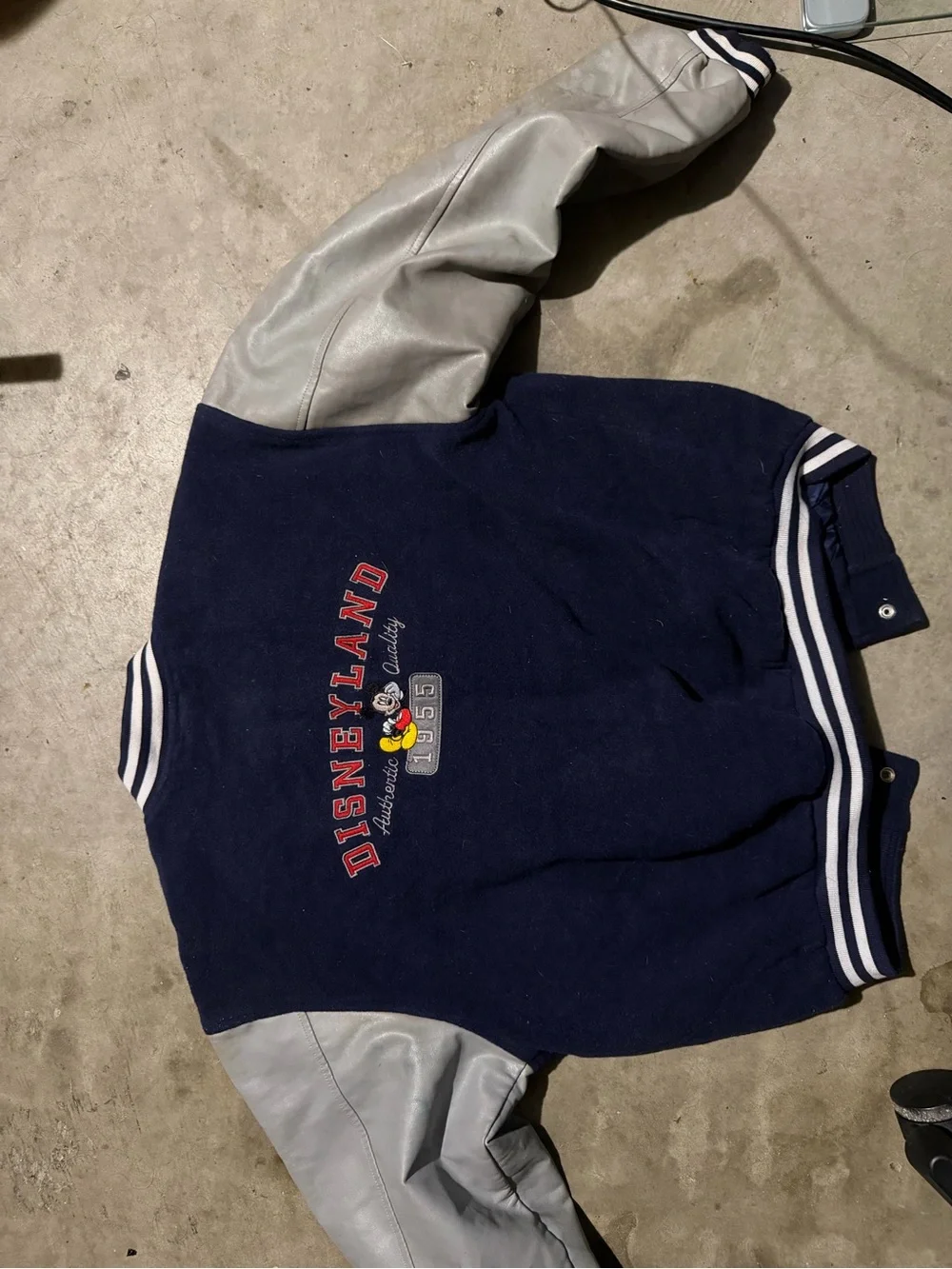 Disney Navy and Gray Mickey Varsity Jacket for Kids